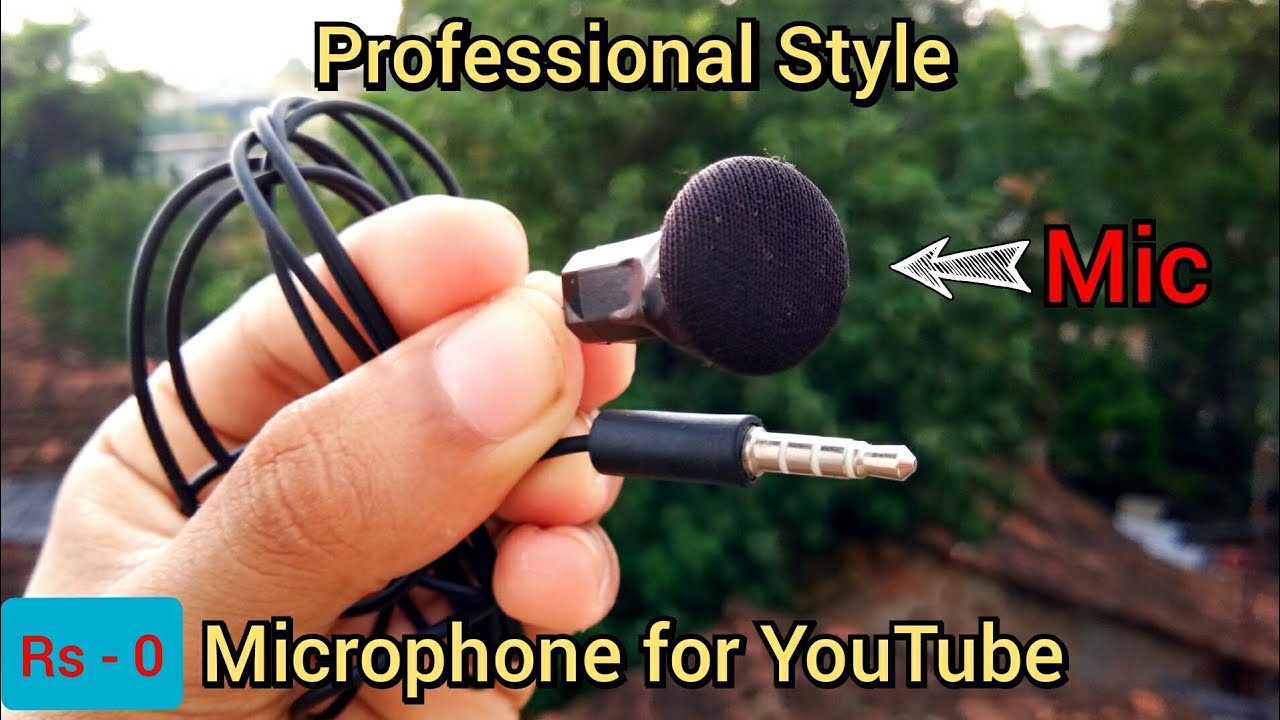 How to make Mic for YouTube videos at home make best recording Mic at