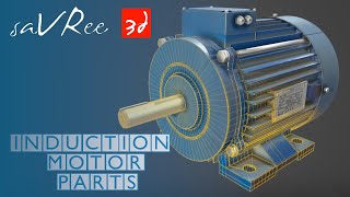 Induction Motor Parts (Squirrel Cage - Asynchronous Motor Design)