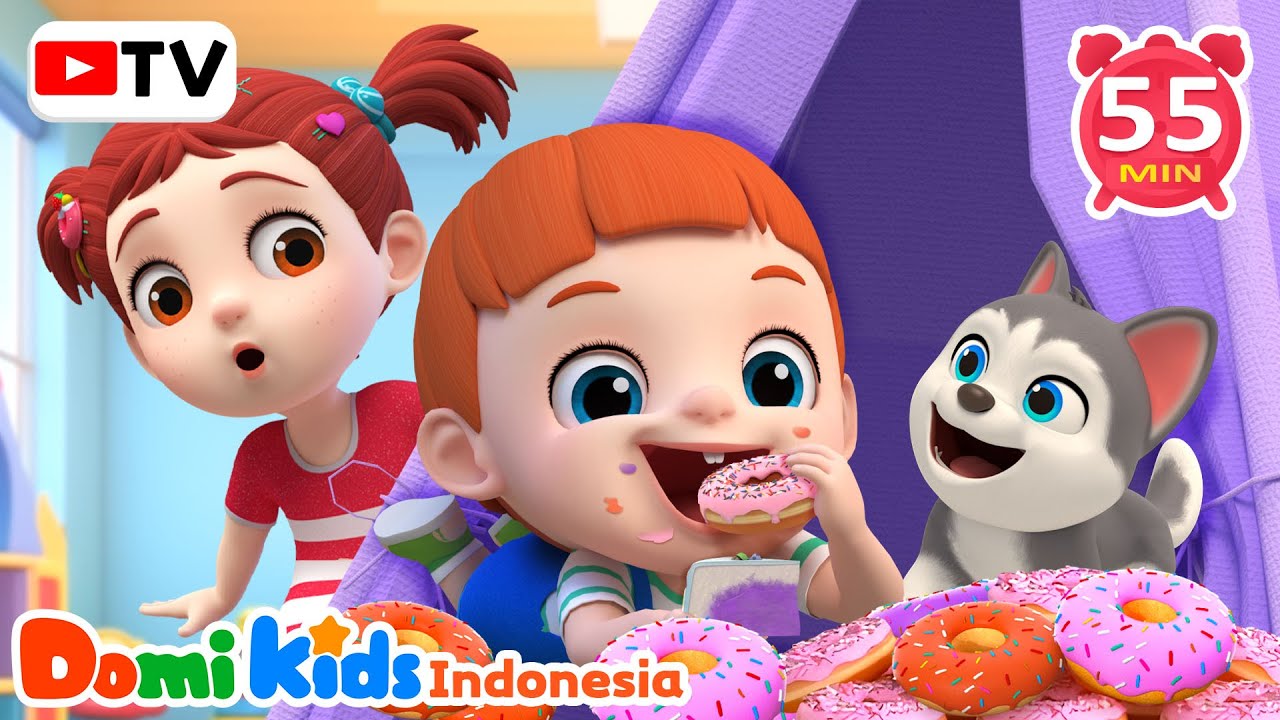 Ketahuan Makan Permen 🍭 Baby Baby Yes Papa | Kumpulan Lagu Anak Indonesia | Domi Kids