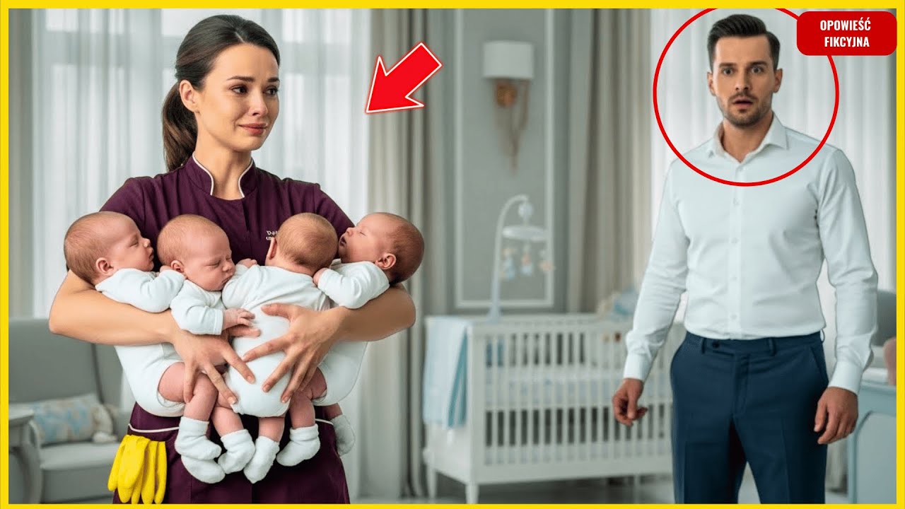 Czworaczki biznesmena płakały każdej nocy… aż sprzątaczka odkryła, czego im brakowało.