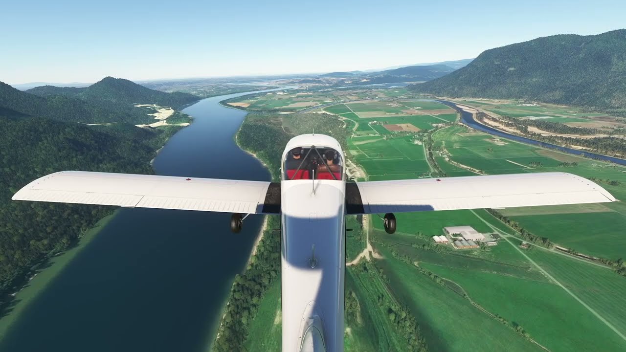 MSFS PIPER TOMAHAWK PA38 CYCW CHILLIWACK   CZBB BOUNDARY BAY