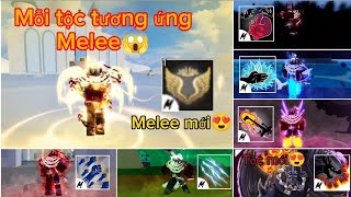 Mỗi tộc tương ứng với mỗi Melee (Tộc mới và Melee mới)||Roblox||BloxFruit✓