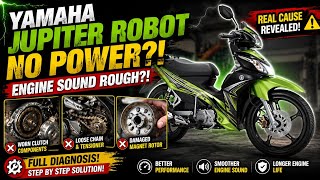 Yamaha Jupiter Robot Loses Power & Rough Engine Noise! Real Problem Found