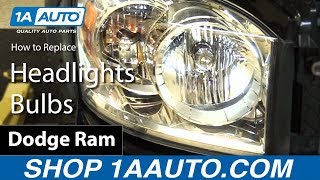 How to Replace Headlights & Bulbs 06-08 Dodge Ram