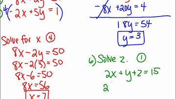 VIDEO 3 7 Systems of linear equations   2 days