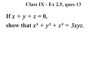 CBSE NCERT CLASS 9 MATHS EXERCISE 2.5 QUESTION 13 | class 9 maths ex 2.5 ques 13