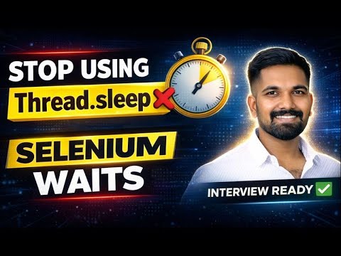 Selenium Waits Explained | Thread.sleep vs Implicit vs Explicit vs Fluent