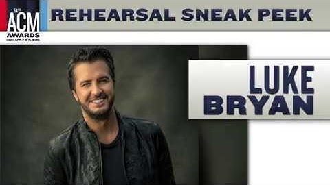 Luke Bryan Rehearses for the 54th ACM Awards