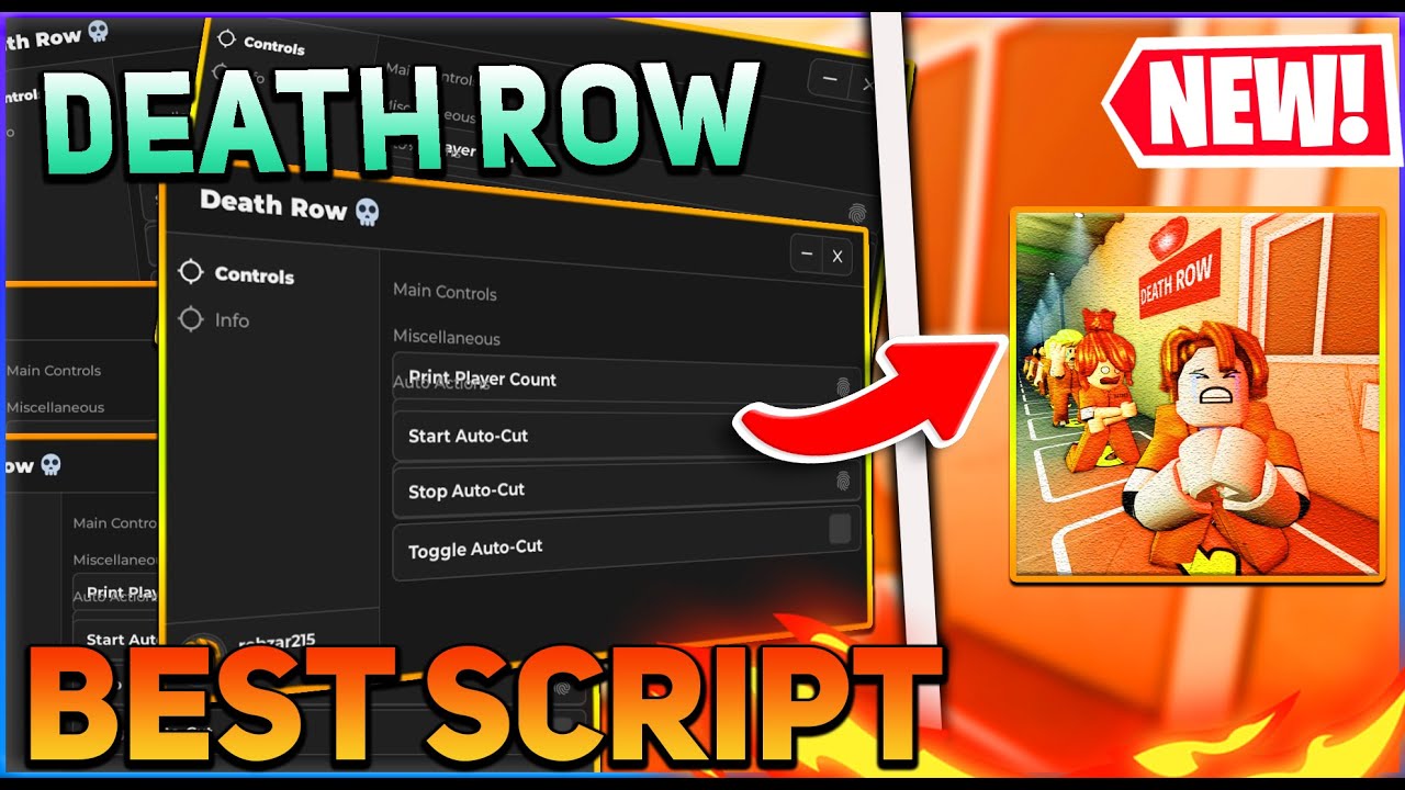 Death Row Script GUI / Hack (Auto Farm, Inf Money, Auto Cut, And More) *PASTEBIN 2024*