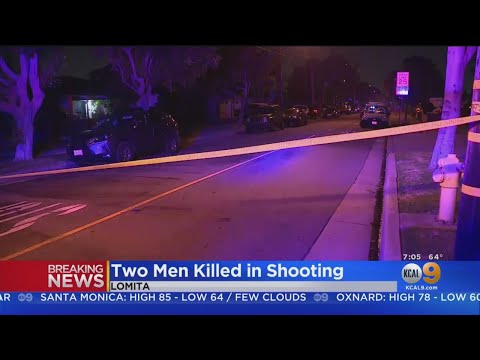 2 Men In Early 30s Shot Dead On Sidewalk In Lomita; Probe Underway