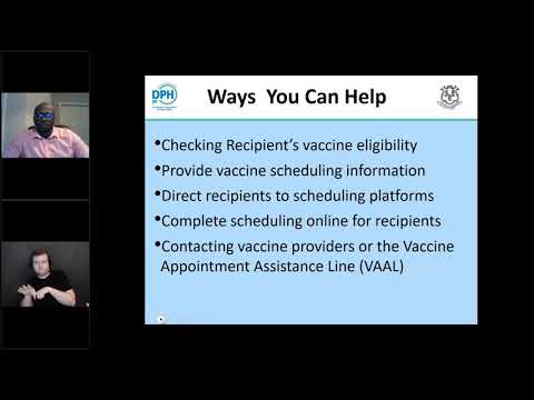 An Overview of the CT-DPH COVID 19 Vaccine Scheduling Navigator's Guide