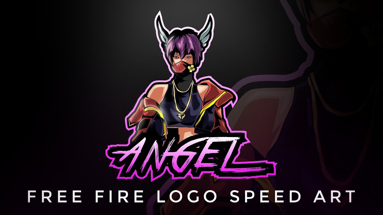 Free Fire Logo Speed Art Angel Glitch X O Youtube