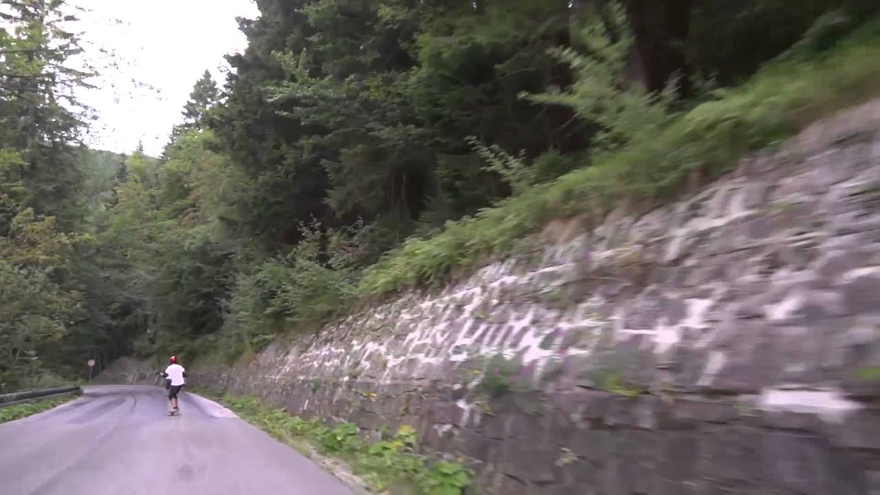 Longboarding in the Czech mountains