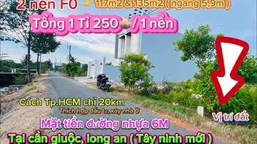 2 nền thổ cư, SHR. Giá rẻ , Mặt tiền đường nhựa 6m 🚘, tại cần giuộc, long an ☎️ 0901.331162 Kim Thi