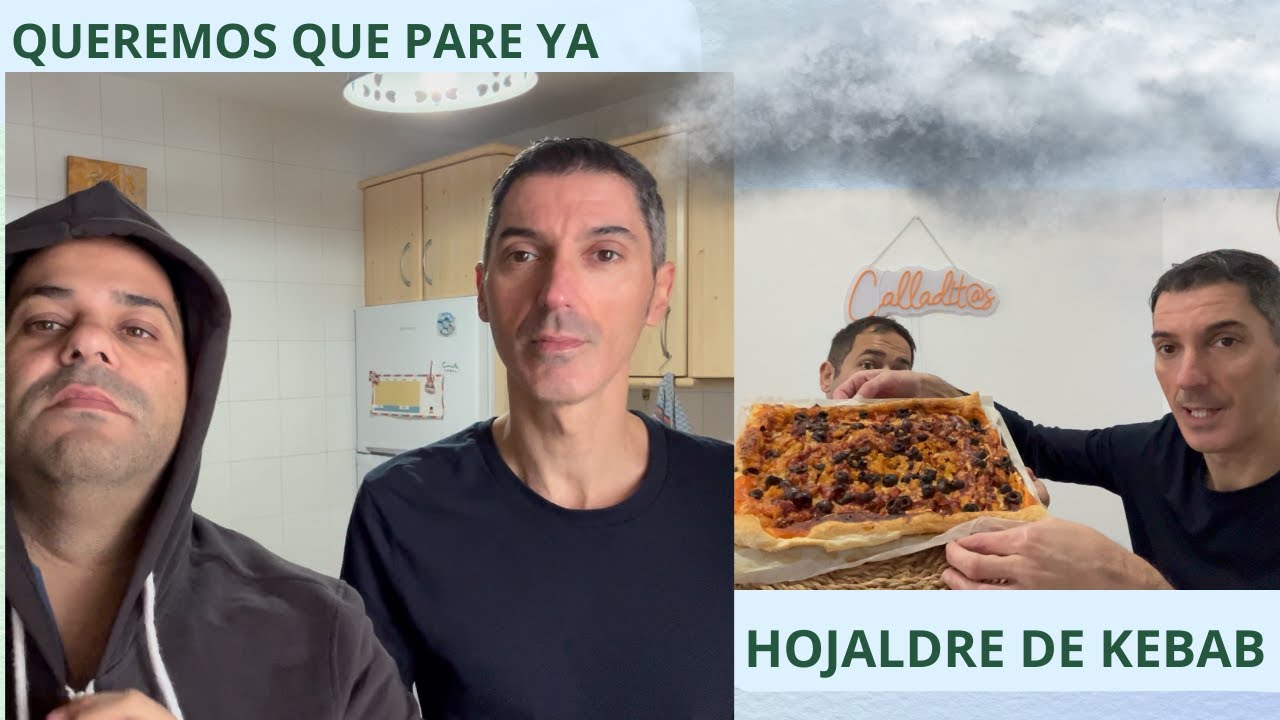 Queremos que PARE YA ⛈️Preparamos NUESTRO ALMUERZO🧑‍🍳 HOJALDRE DE KEBAB🍗 Por fín HEMOS PODIDO SALIR😱