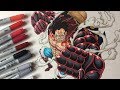 Drawing Monkey D. Luffy Gear 4 - One Piece