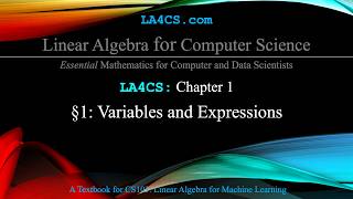 Variables and Expressions