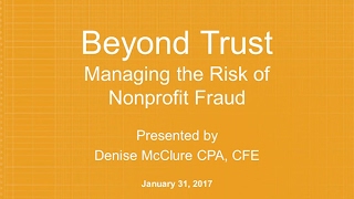 Managing the Risk of Nonprofit Fraud