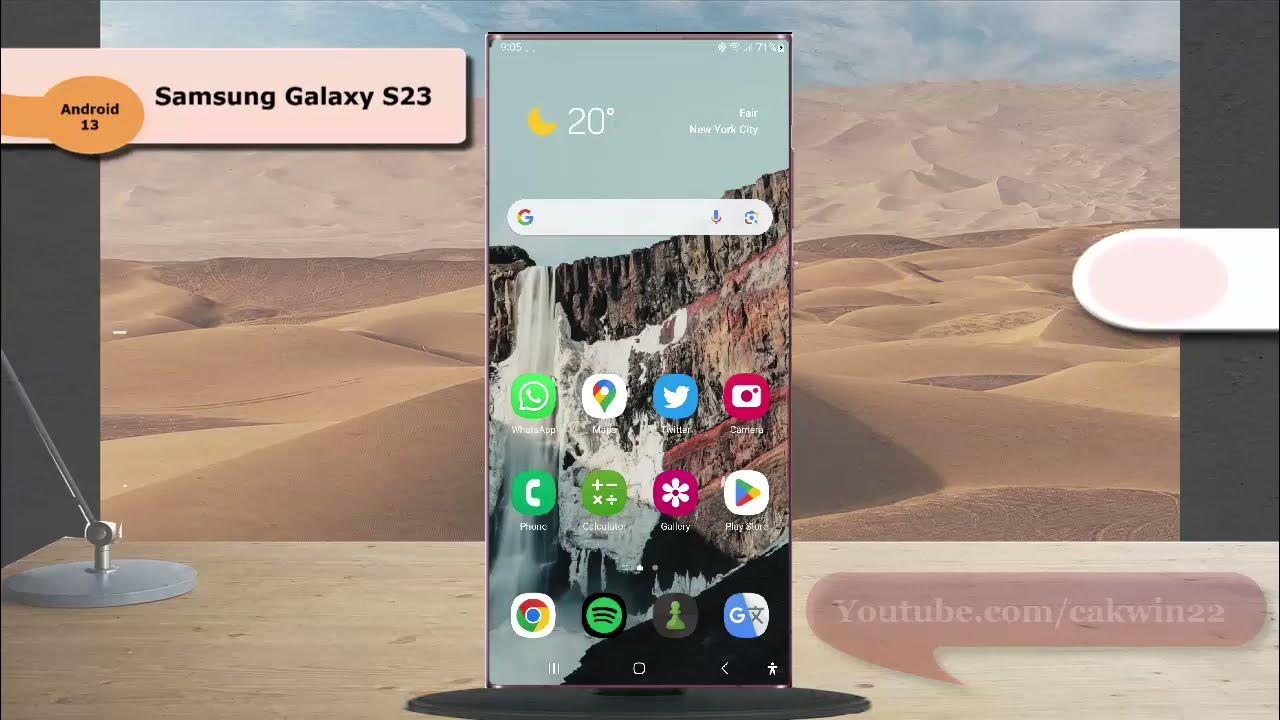 Samsung Galaxy S23 How to remove live caption icon from the volume