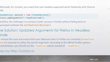 Running Selenium Tests in Firefox Headless Mode: Updated Arguments You Need to Know
