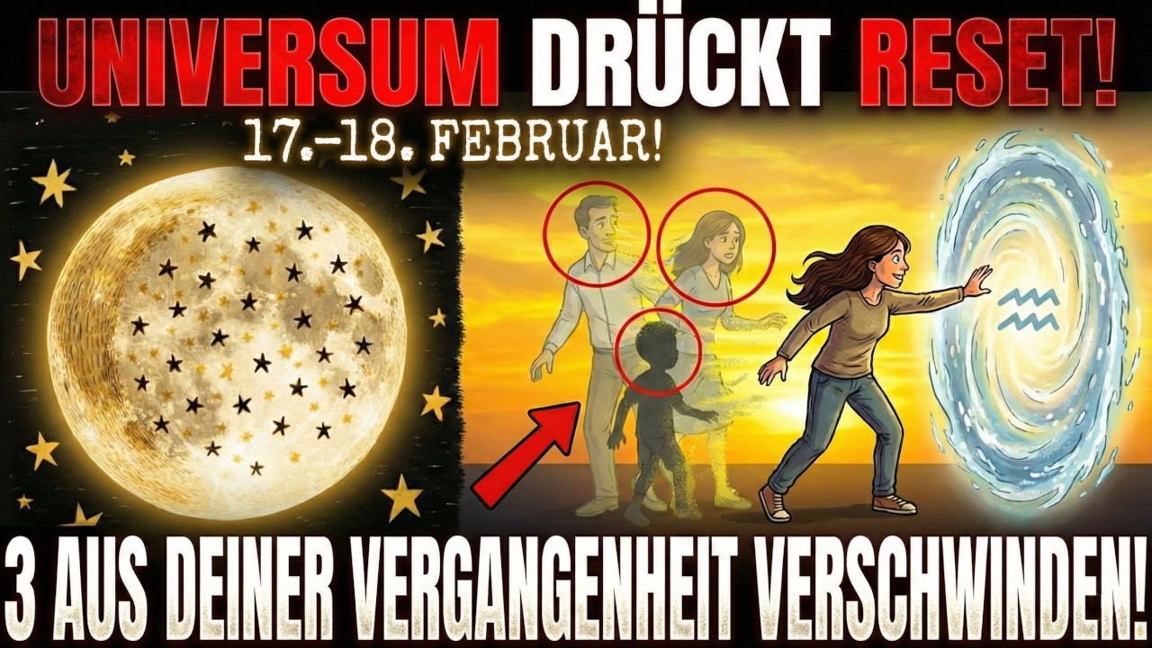 Universum RESET morgen - Wassermann-Eklipse verändert ALLES (3 aus Vergangenheit verschwinden!)