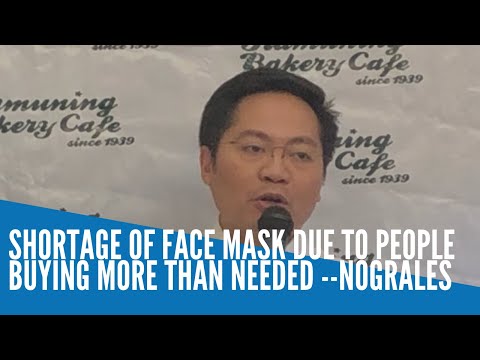 Shortage of face masks? Cabinet exec says people buying more than needed