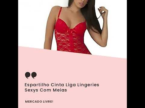 Espartilho Cinta Liga Lingeries Sexys Com Meias