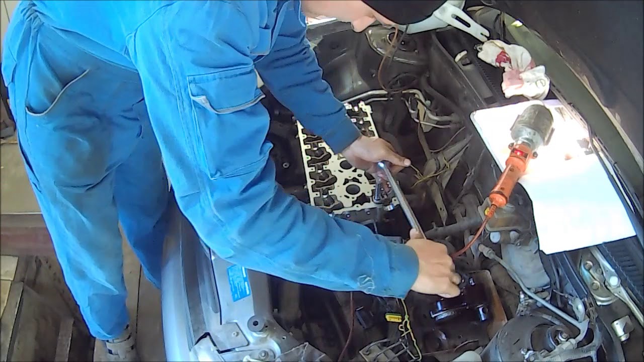 Калина 16ти клапанный ДВС, обрыв ремня ГРМ, ремонт ГБЦ и ЁПРСТ))) - YouTube