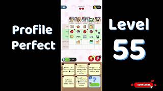 Profile Perfect Level 55 Walkthrough | Brain IQ Investigation Puzzle Game 🕵️‍♂️📱 | SolutionGuruji