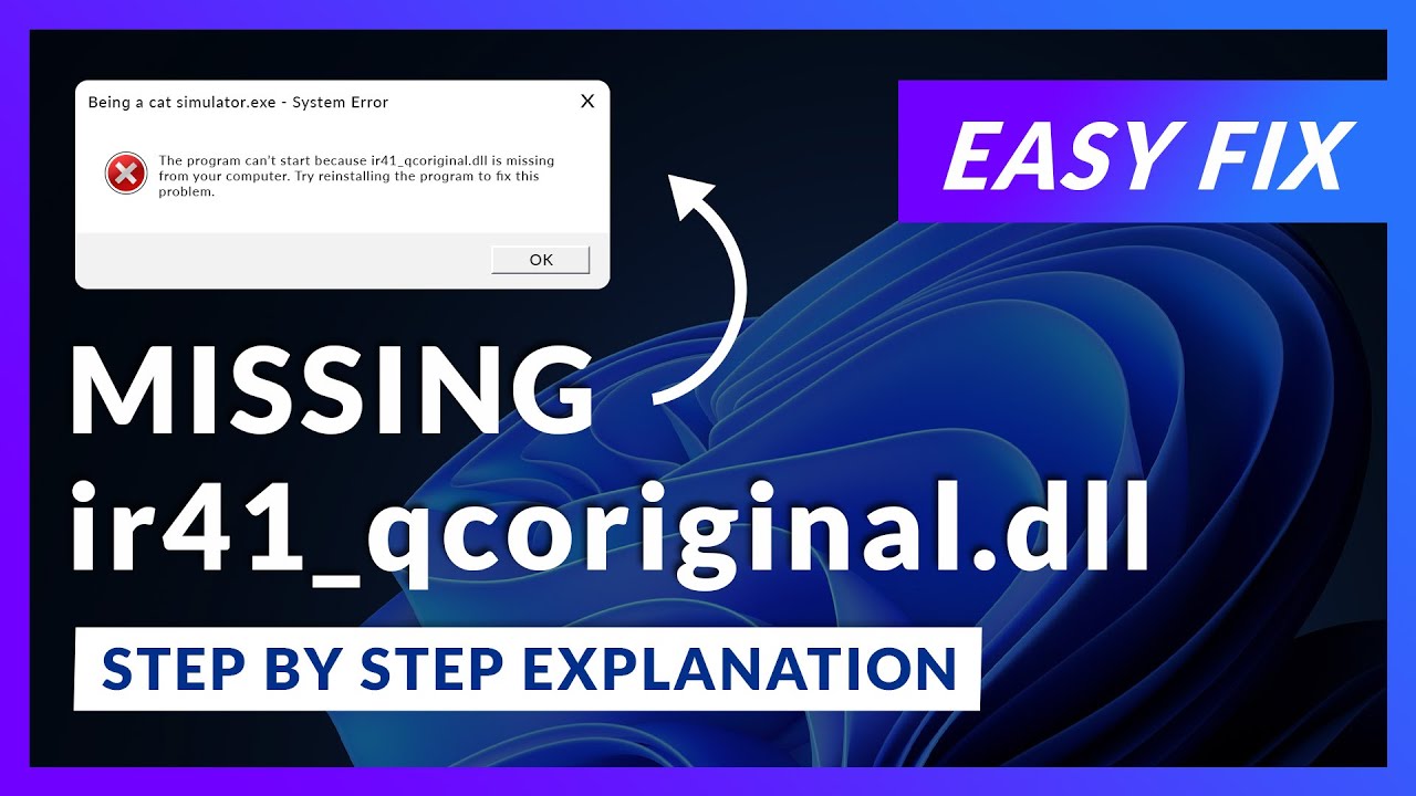 Irsetup Error ir41_qcoriginal.dll Error Windows 11 | 2x FIX | 2023 - YouTube