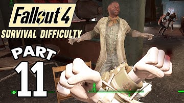 Fallout 4 Survival Difficulty SNIPER Walkthrough - Part 11 Helping Travis 1080p 60FPS PS4/PC