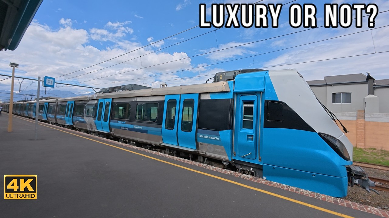 Fast Train Through Cape Town: Strand to Bellville Journey 4K | BL Images