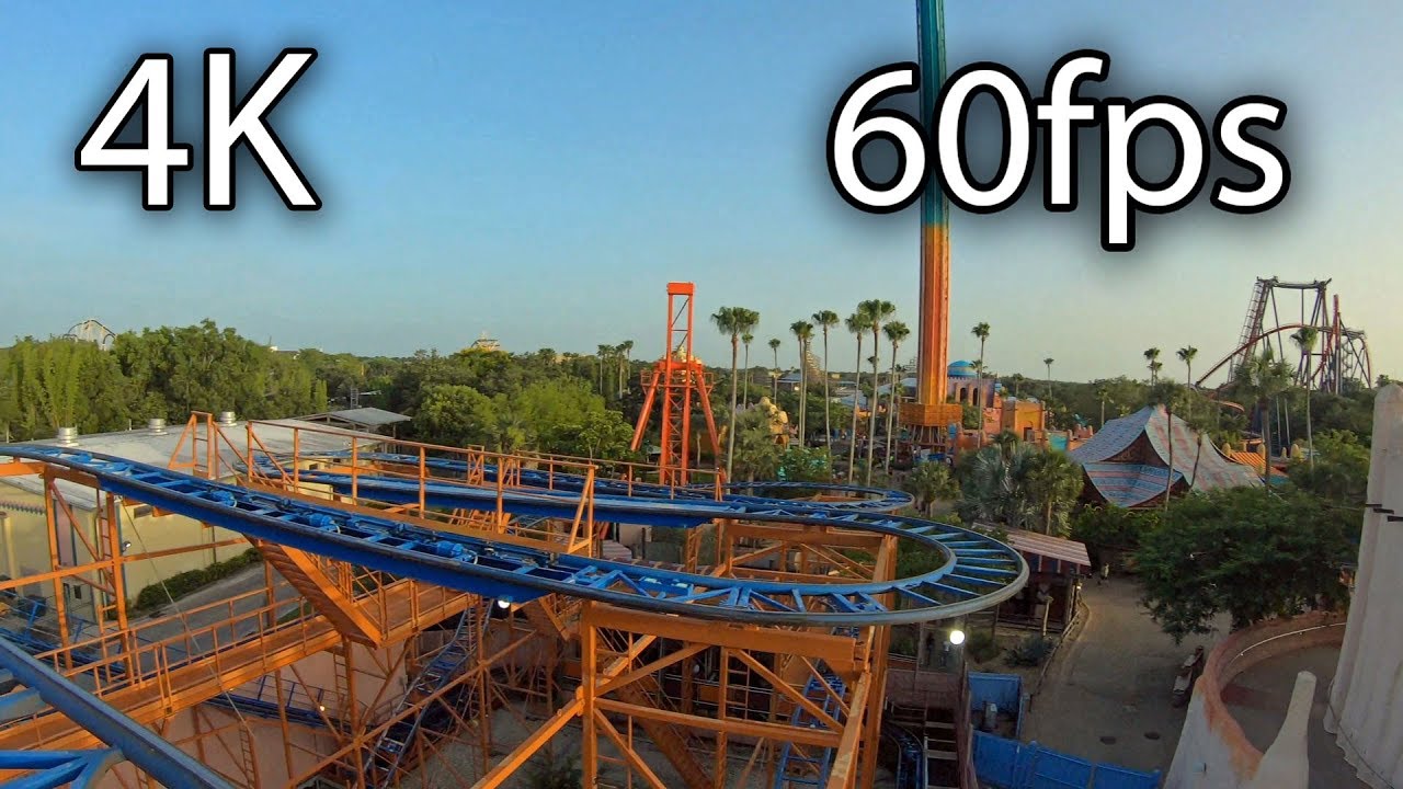 Sand Serpent Front Seat On Ride 4k Pov 60fps Busch Gardens Tampa