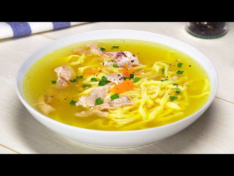 КУРИНЫЙ СУП С ДОМАШНЕЙ ЛАПШОЙ. Рецепт от Всегда Вкусно!