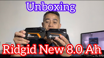 Unboxing 2 18V 8.0 Ah Ridgid Max Outpu EXP lithium-Ion battery for only $165 with #LSA