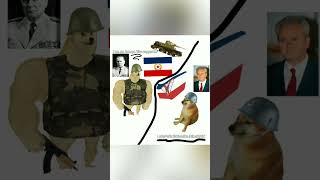 Chad Titoist vs Virgin Slobadonist #memes #doge #yugoslavia #chad #shorts