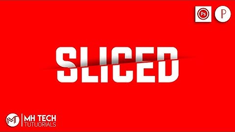 How to make Sliced text effect on Android | PS Touch - PixelLab |