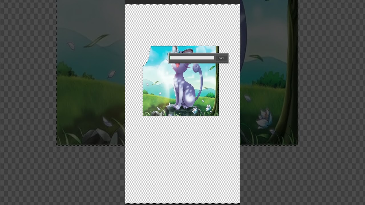Extending Pokemon Card Art with Photoshop AI - ALOLAN PERSIAN