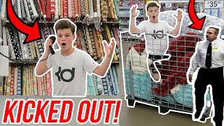 TRYING TO GET KICKED OUT OF WALMART! *INTERCOM PRANK*