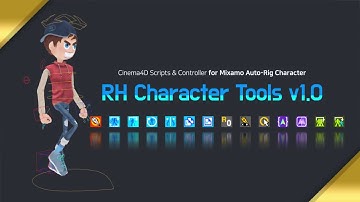 [ Mixamo To Cinema4D ] RH Character Tools v1.0 | Now On Sale!