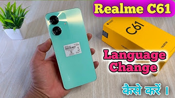 Realme C61 Mein Language Kaise Change Karen, How To Change Language Setting In Realme C61,
