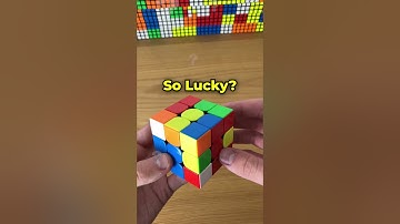 The LUCKIEST Scramble In Cubing History🎁
