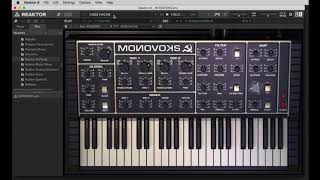 MONOVOKS - REAKTOR INSTRUMENTS  Inspired by the mighty Polivoks