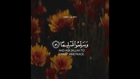 إن الله وملائكته يصلون على النبي || ماهر المعيقلي سورة الأحزاب||حالات واتس اب ||يوم الجمعة