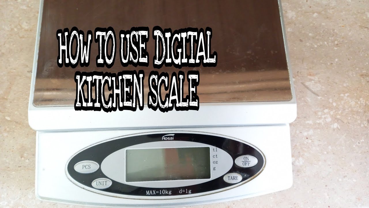 How to use a kitchen scale?