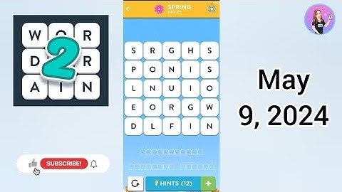 WordBrain 2 Spring Event Day 22 May 9, 2024 Solution