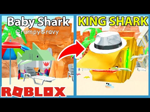 I Unlocked King Shark Evolution! Max Size U0026 Power! | Roblox Shark Evolution