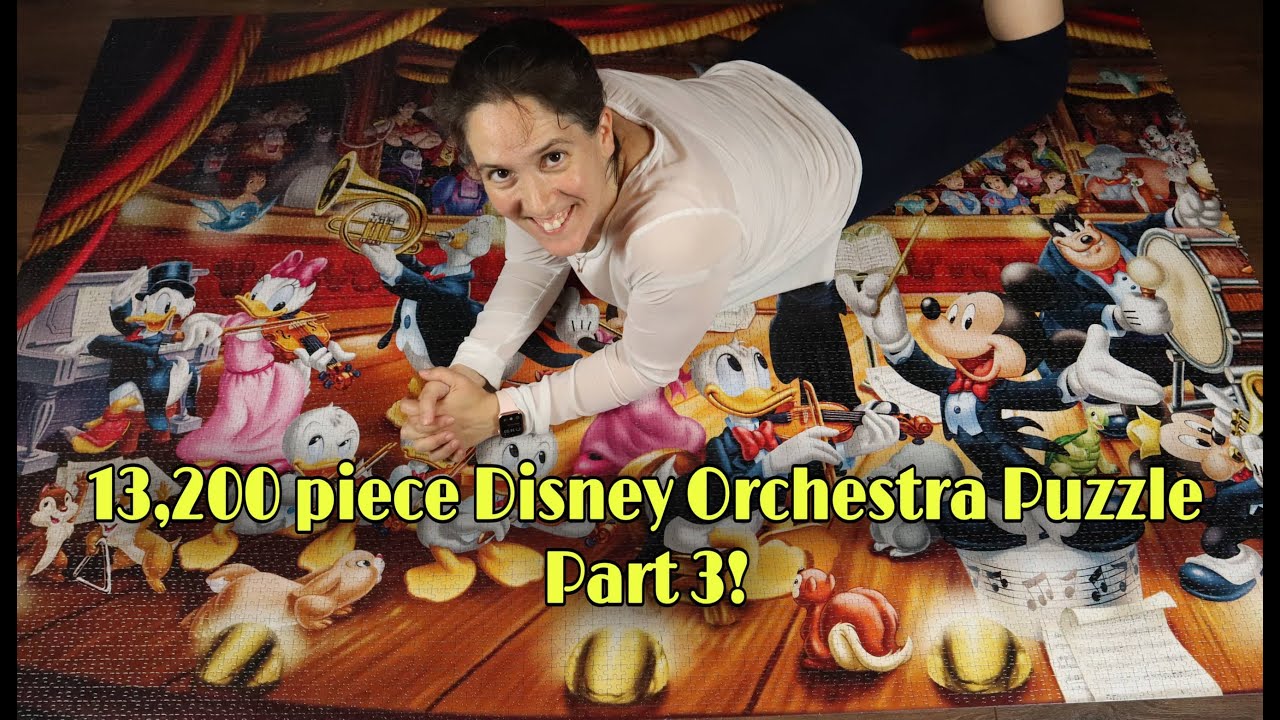 Doing the 13,200 piece Disney Orchestra Puzzle - PART 3. - YouTube