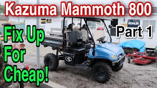 Awesome Kazuma Mammoth 800 Side By Side - Will It Run? Part 1 