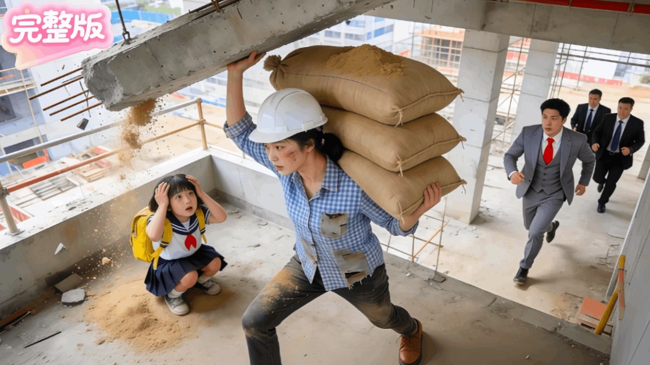 工地搬磚的農村妹竟天生神力！一拳打飛萬噸房梁救下貪玩的小女孩！不料被她的總裁爹地一眼相中！當場拉去民政局領證！命運改變！#热门短剧 #drama #chinesedrama #先婚后爱